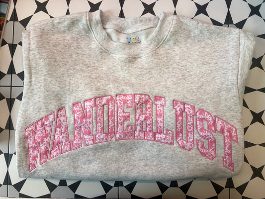 Wanderlust Embroidered Varsity Letter