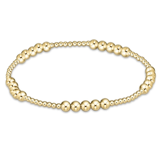 enewton classic gold blissful pattern bracelet - 4mm gold