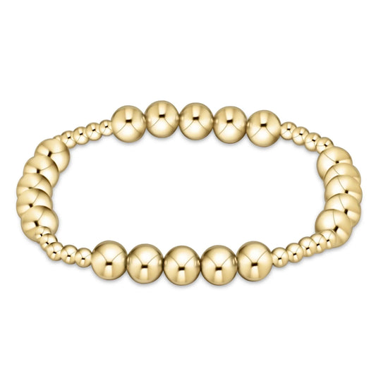 Enewton classic blissful pattern 3mm bead bracelet - 6mm Gold
