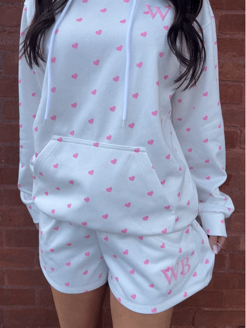 WB Ditsy Heart Hoodie