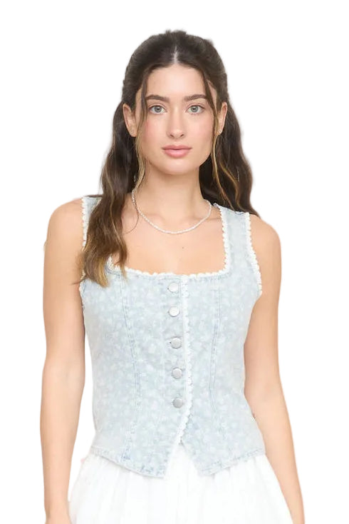 Olivia Denim Corset
