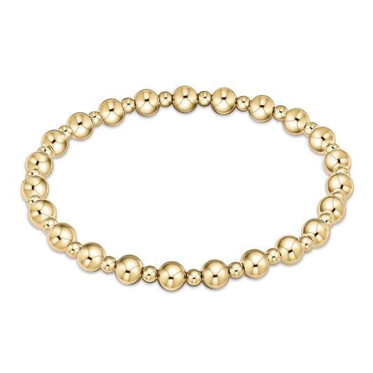 Enewton classic grateful pattern 5mm bead bracelet - Gold
