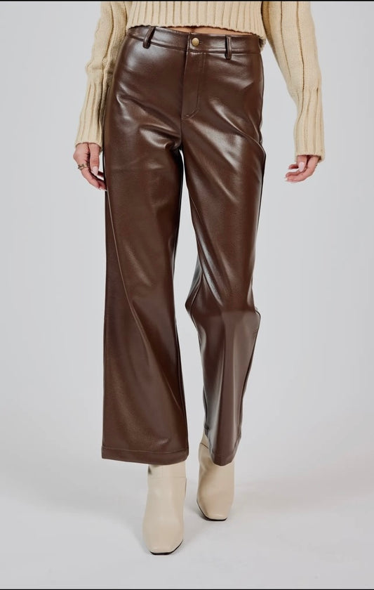 Espresso Dreams Leather Pant