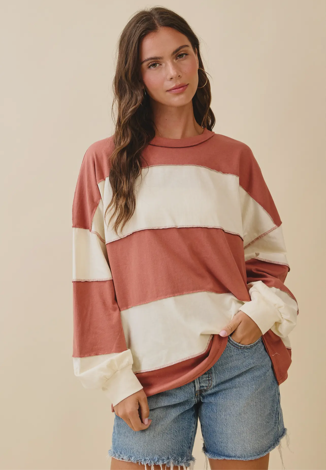 Unlocked Color Block Shirt