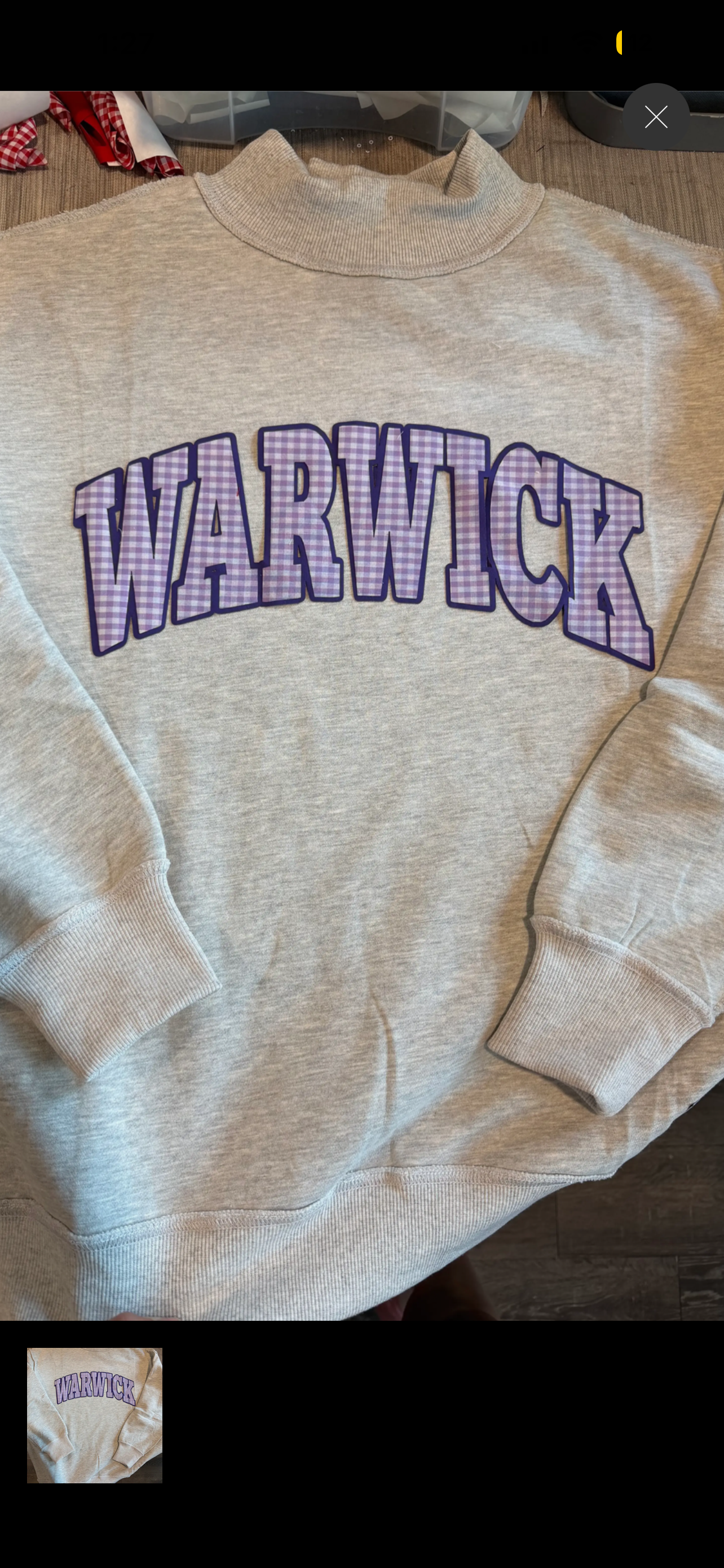 PREORDER WARWICK Gingham Mockneck