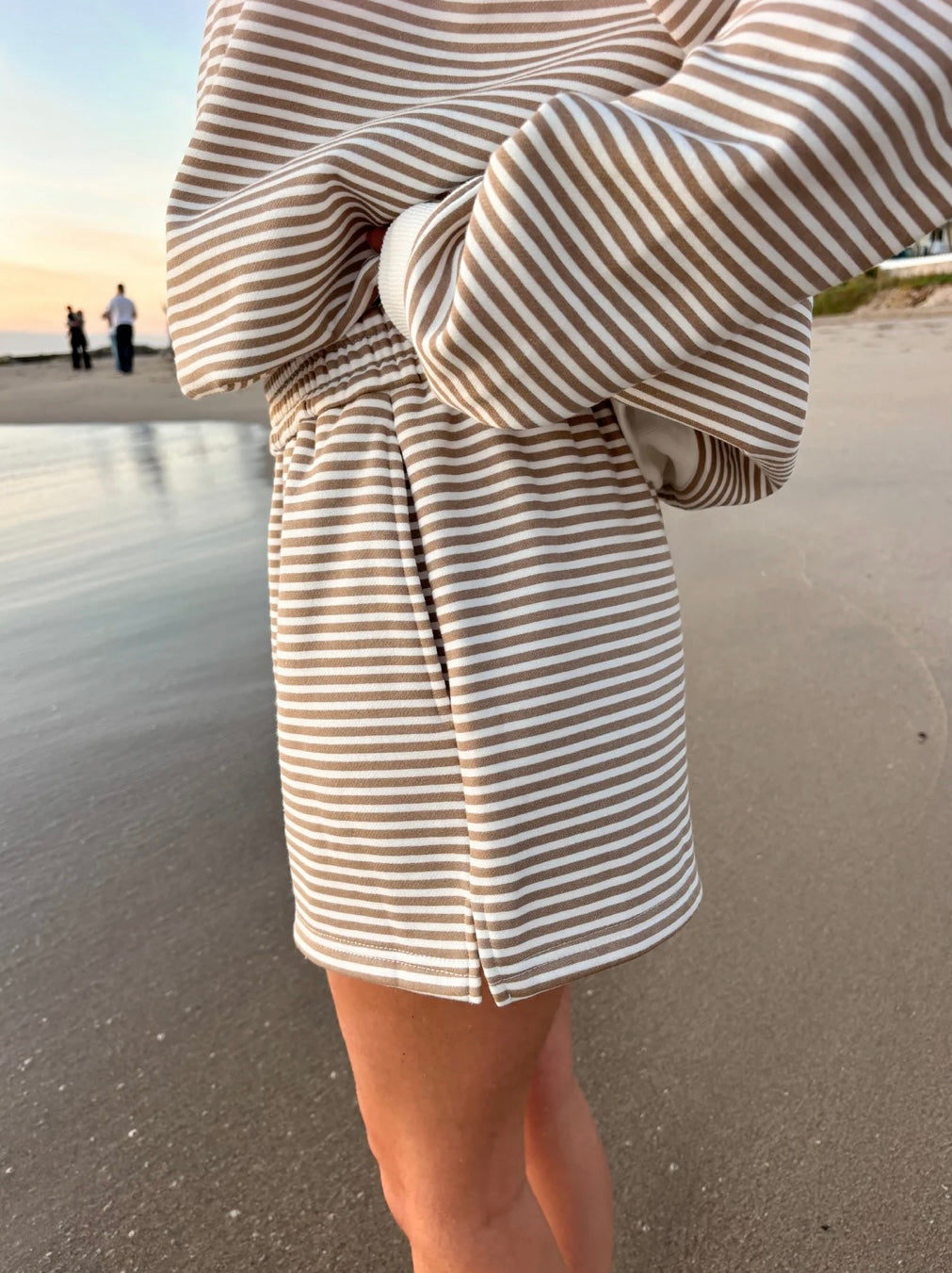 Café au Lait Striped Short