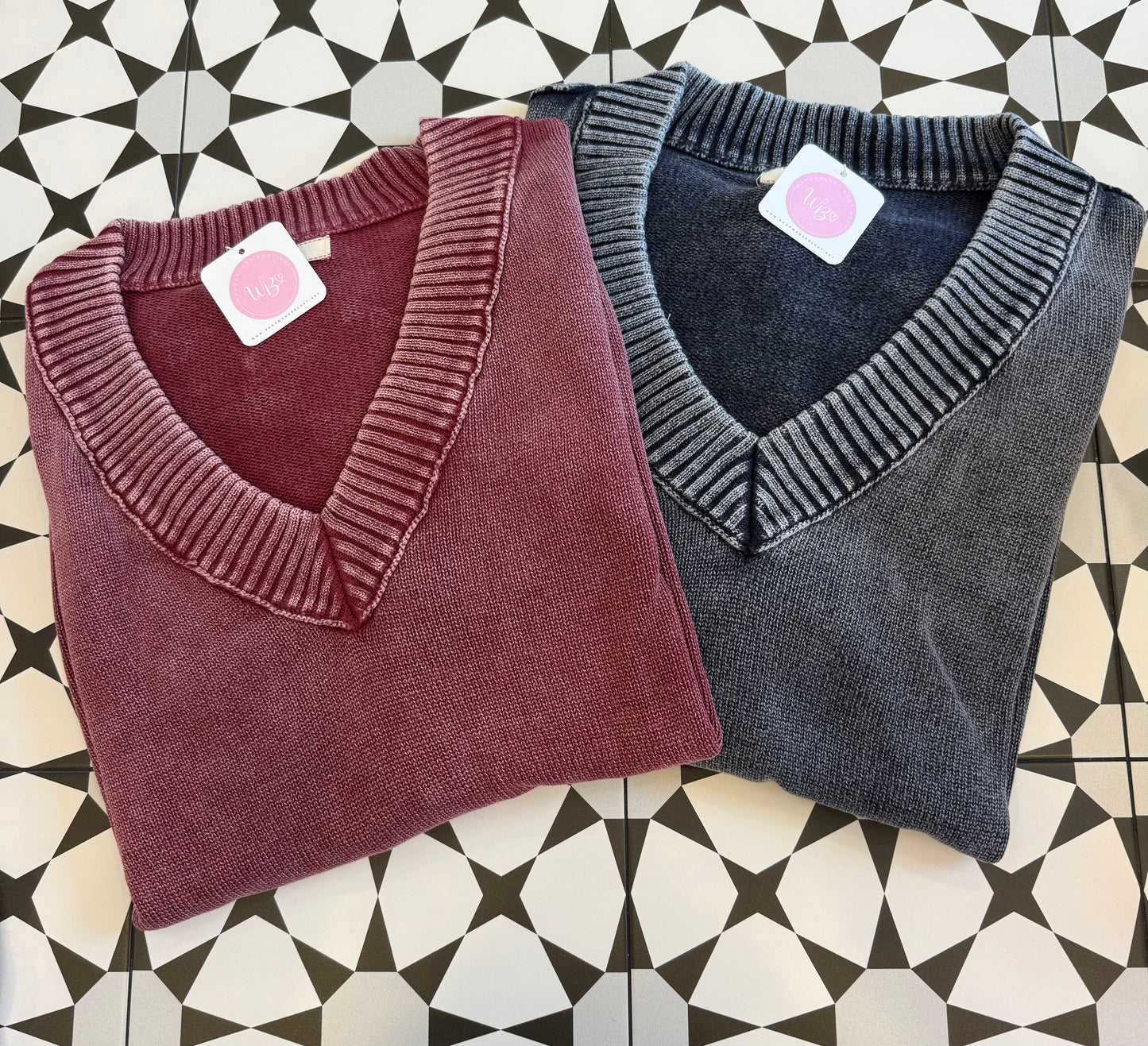 Vintage Washed V- Neck Restocked!