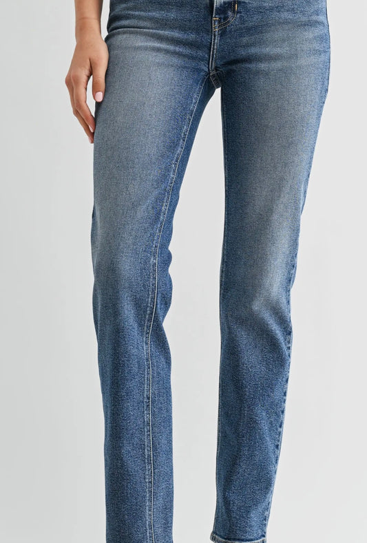 The Meg Stovepipe Mid-Rise Denim