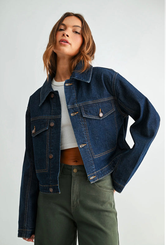 Winnipeg Faux Shearling Denim Jacket