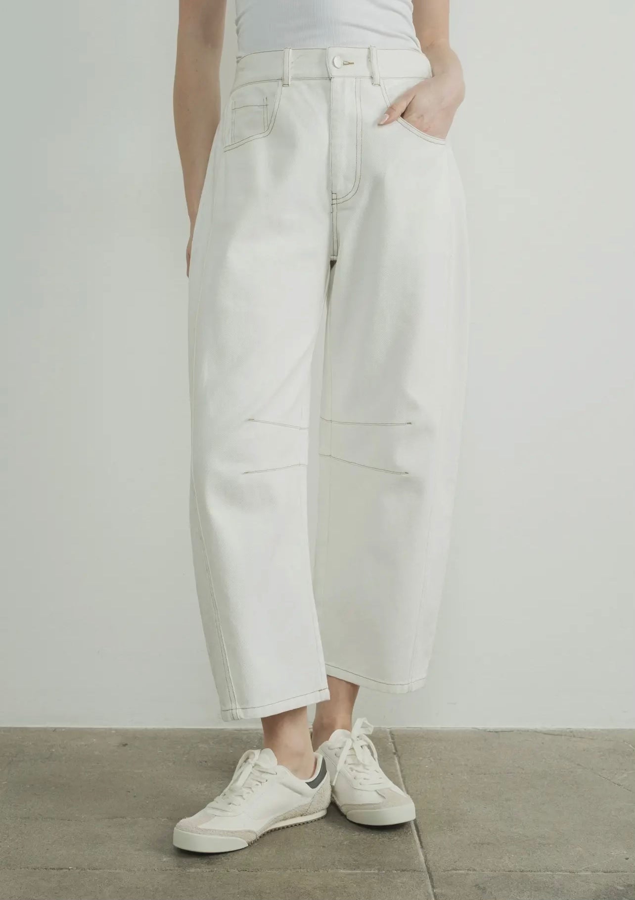 Darted Barrel Denim