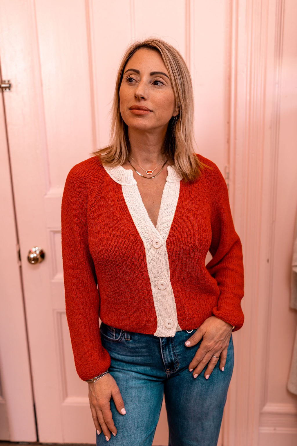 Promise Me Contrast Cardigan