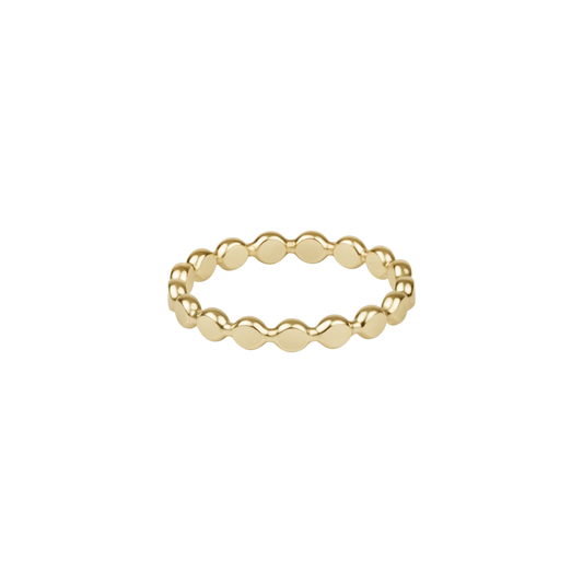 enewton classic gold 2.5mm beaded disc ring