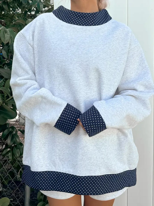 Peekaboo Polka Dot Sweatshirt