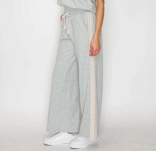 Terry Lace Trim Pants