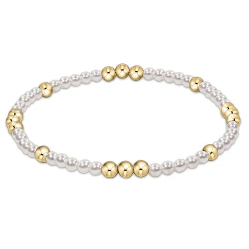 enewton worthy pattern 3mm bead bracelet - Pearl