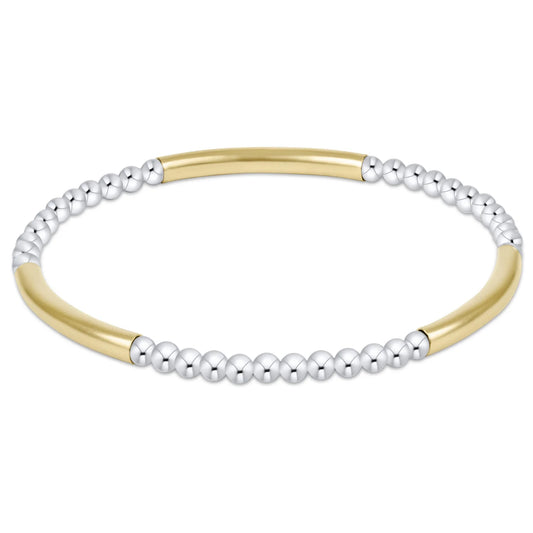enewton bliss bar pattern mixed metal 3mm bracelet