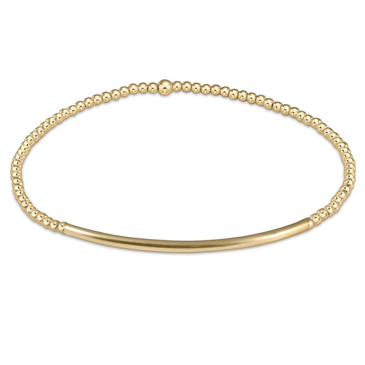 Enewton classic gold 2mm bead bracelet - bliss bar gold