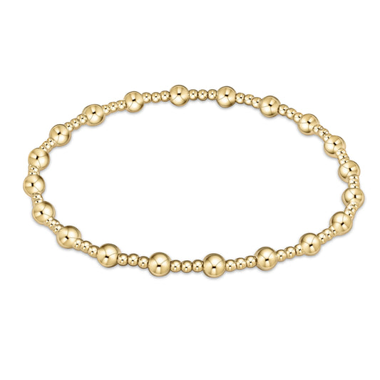 enewton classic sincerity pattern 5mm bead bracelet - GOLD
