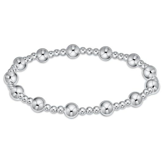 enewton classic sincerity pattern 5mm bead bracelet - sterling