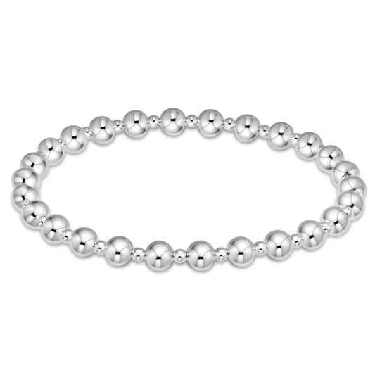 enewton classic grateful pattern 5mm bead bracelet - sterling