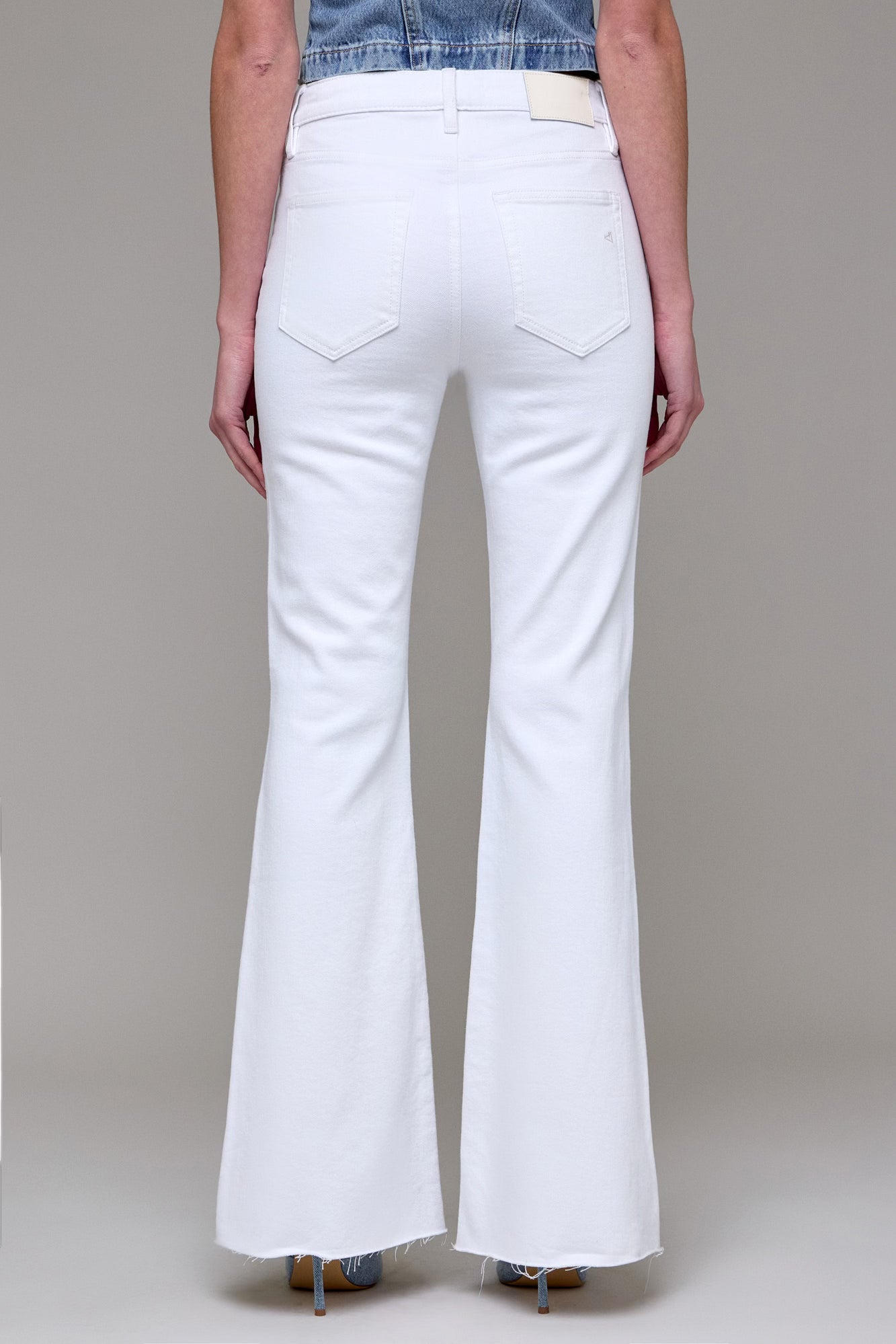 Dress to Impress White Bootcut Denim