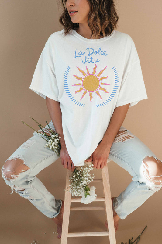LA DOLCE VITA OVERSIZED TEE