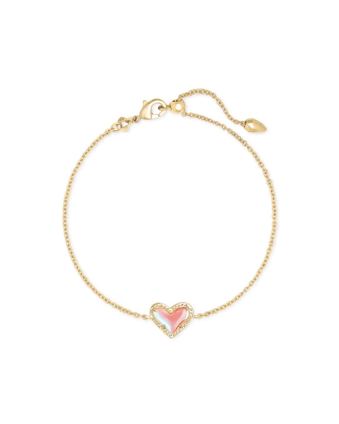 Kendra Scott- Ari Heart Bracelet Dichroic Glass