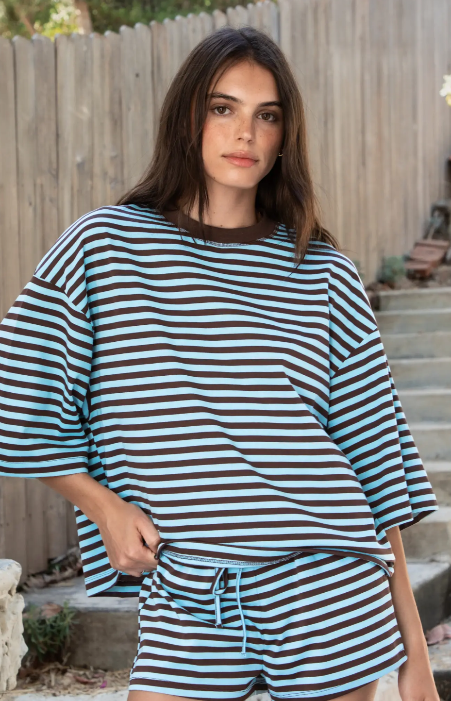 Marlowe striped top