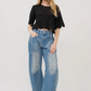 Darted Barrel Denim