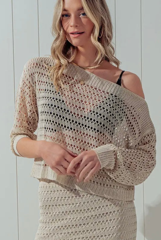 Lux crochet sweater