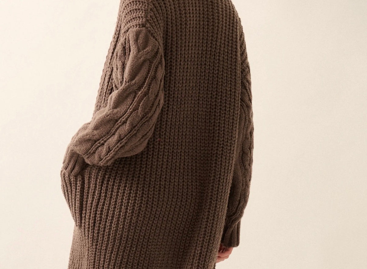 Brigitte Cable Knit Duster