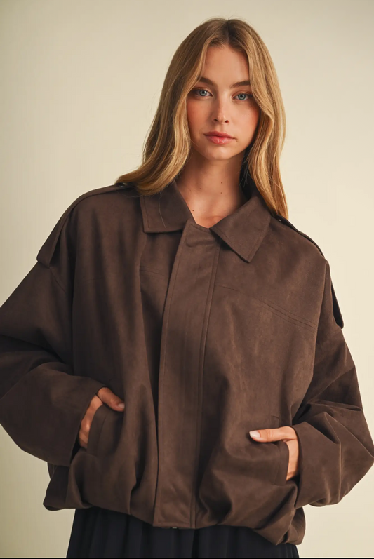 Statement in Suede Jacket
