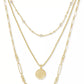 Medallion Coin Multi Necklace