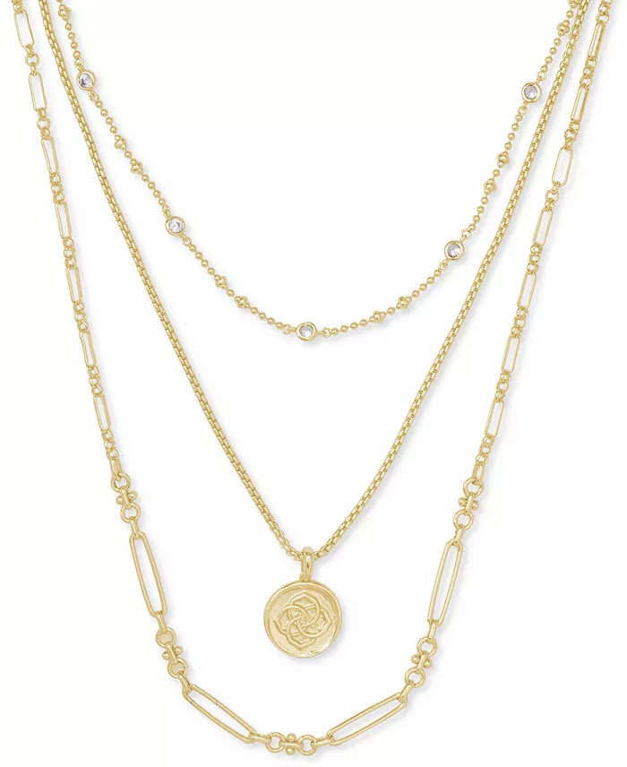 Medallion Coin Multi Necklace