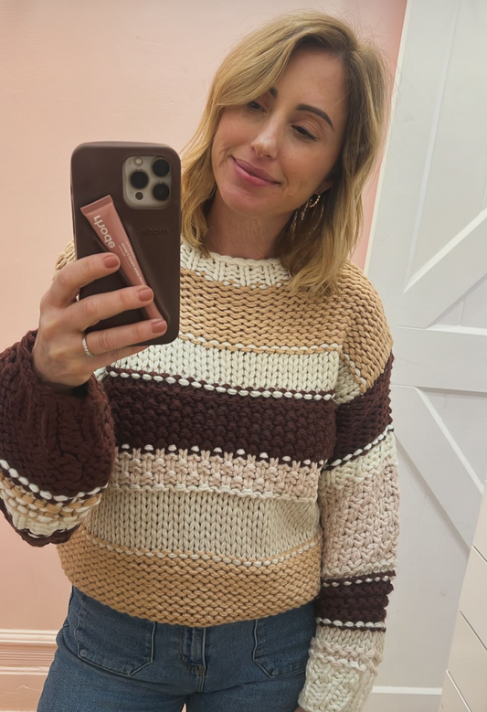 Butter Pecan Chunky Sweater