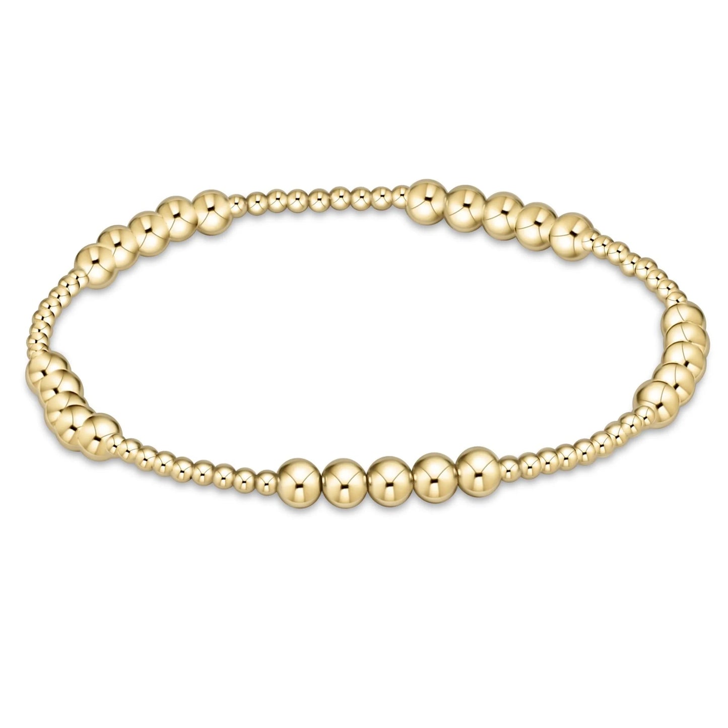 Enewton classic blissful pattern 2mm bead bracelet - 4mm gold