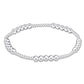 enewton classic blissful pattern 2mm bead bracelet- 4mm sterling