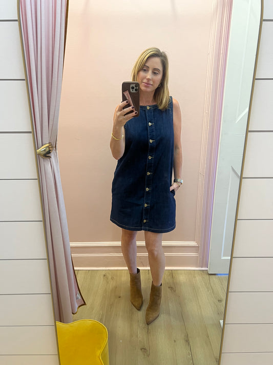Denim Shift Dress