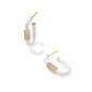 Kendra Scott- Emery Enamel Hoop Small (Ivory)