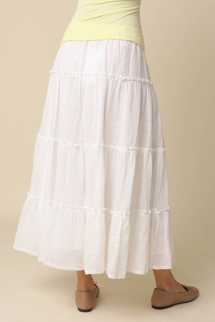Paige Tiered Maxi Skirt