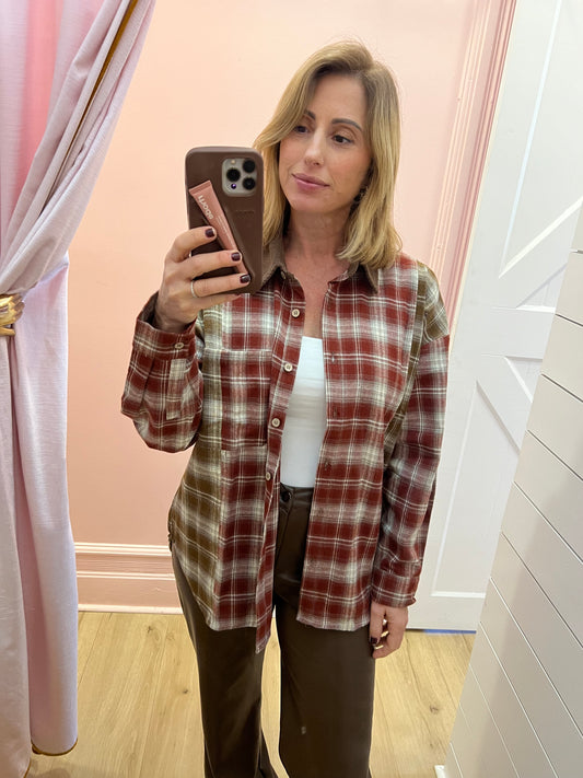 Corded Collar Flannel