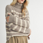 Aki Turtle Neck Striped Sweater