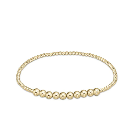 Enewton classic gold beaded bliss 2mm bead bracelet - 6mm gold