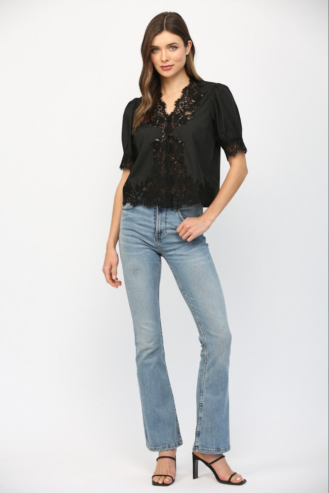 Lace Effect Blouse