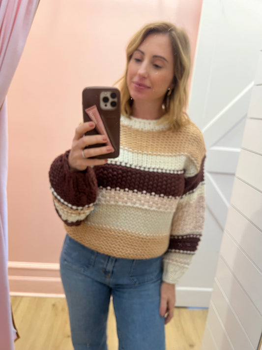 Butter Pecan Chunky Sweater