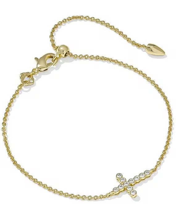 Kendra Scott- Crystal Cross Bracelet