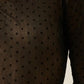 Midnight Bloom Sheer Mesh Top