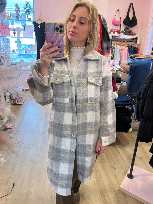 Eve Long Flannel Coat