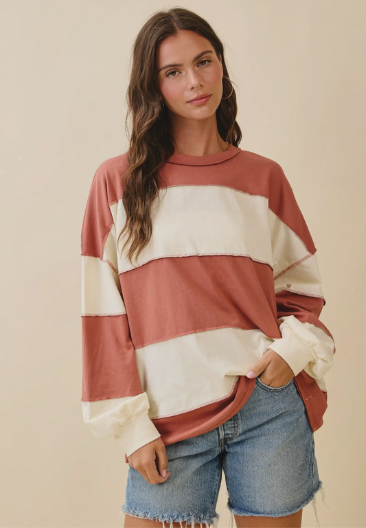 Unlocked Color Block Shirt