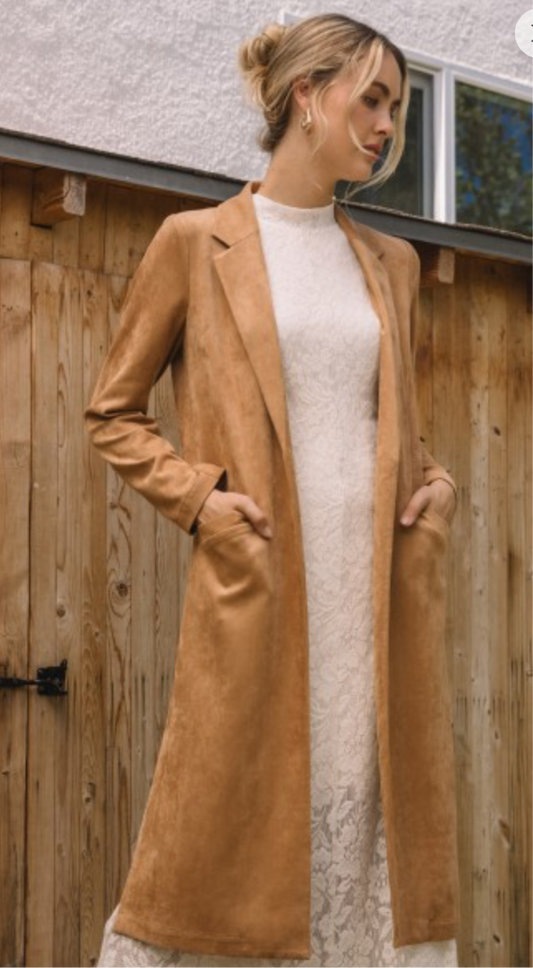 Dallas Suede Duster-  Preorder Now!